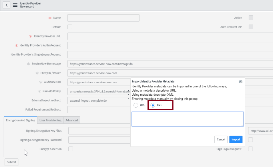 identity-provider-xml-metadata